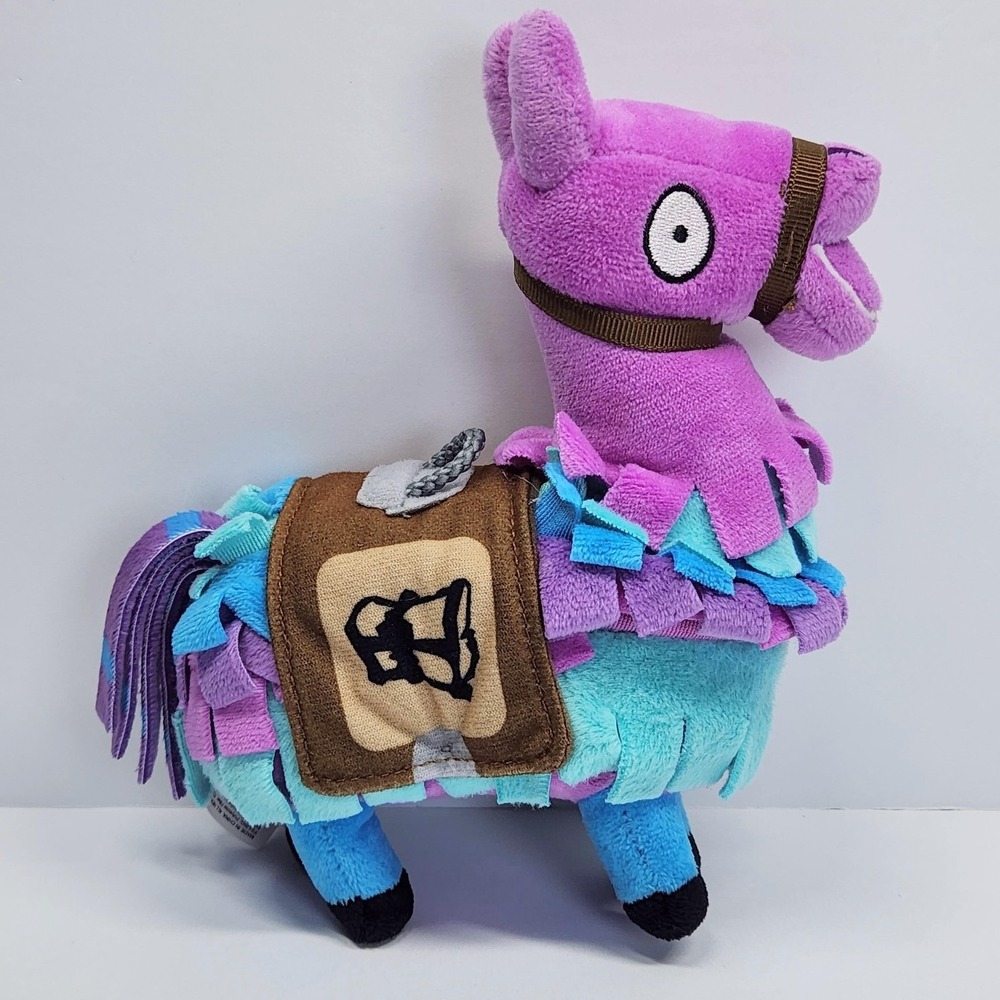 Russ Fortnite Loot Llama Plush Small Stuffed Toy Purple Blue Jazwares 2018 Cute - Picture 7 of 11